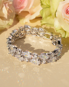 Pear CZ Rhinestone Bracelet